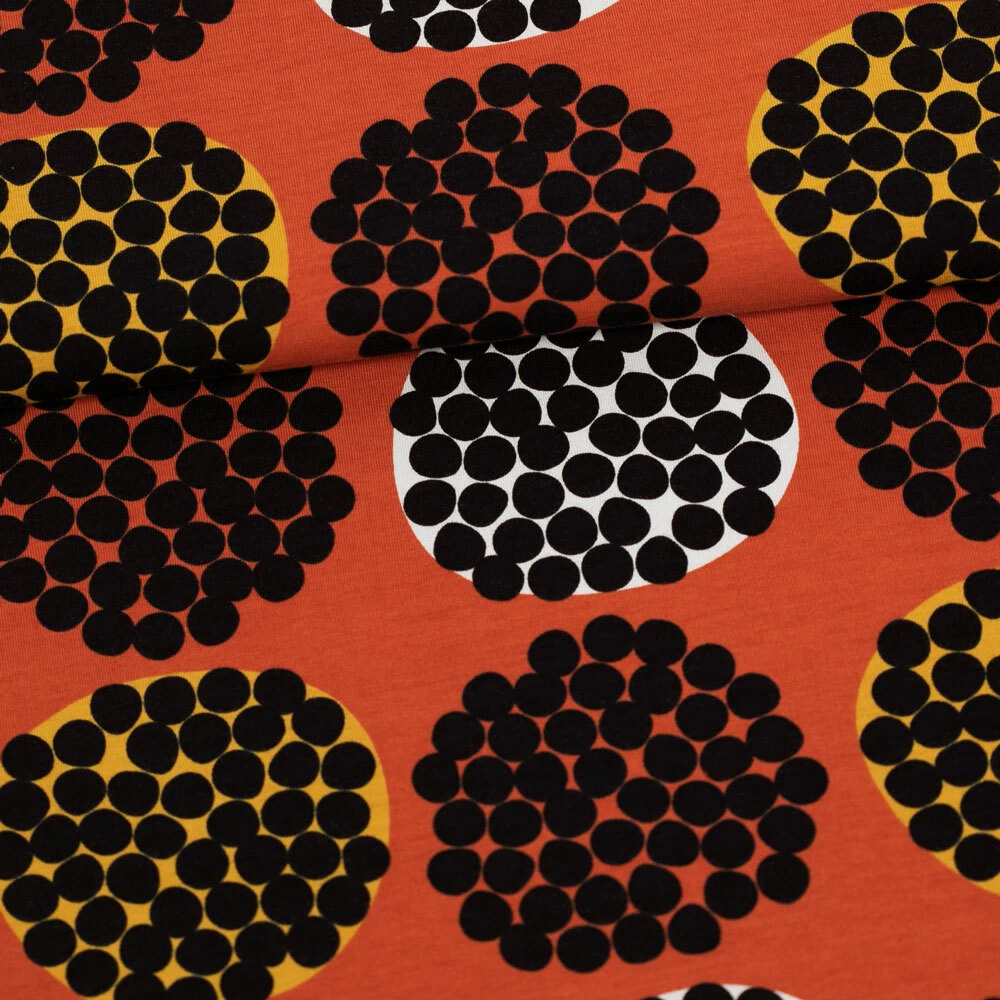 PaaPii Design, GOTS Organic Jersey, Rubus Rust Ochre 1 PaaPii Design, GOTS Organic Jersey, Rubus Rust Ochre