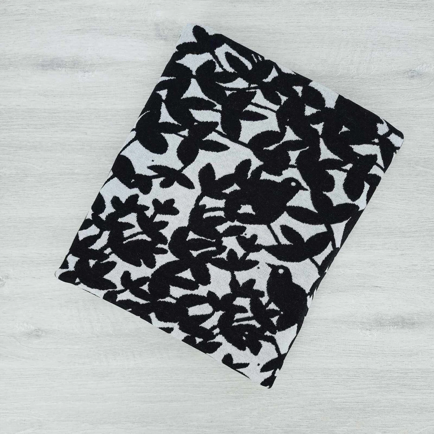 PaaPii Design, GOTS Organic, Jacquard Knit, Nightingale Black 1 PaaPii Design, GOTS Organic, Jacquard Knit, Nightingale Black