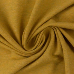 *REMNANT 119cm* European Cotton Elastane Jersey, Oeko-Tex, Melange Light Ochre