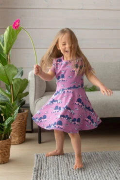 PaaPii Design, GOTS Organic Jersey, Archipelago Lilac Light Pink Blueberry -Tailor Supplies Sales 2024 7069 2