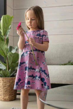 PaaPii Design, GOTS Organic Jersey, Archipelago Lilac Light Pink Blueberry -Tailor Supplies Sales 2024 7069 3