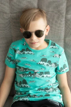 PaaPii Design, GOTS Organic Jersey, Archipelago Turquoise Mint Dark Green -Tailor Supplies Sales 2024 7070 3