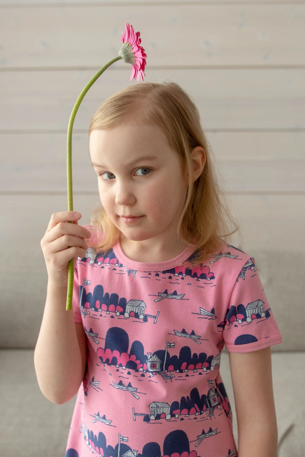 PaaPii Design, GOTS Organic Jersey, Archipelago Light Pink Pink Blueberry 4 PaaPii Design, GOTS Organic Jersey, Archipelago Light Pink Pink Blueberry - Image 4