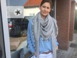 *REMNANT 148cm* European Knit, Cosy Viscose Knit, Melange Grey -Tailor Supplies Sales 2024 7145 5