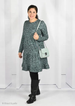 *REMNANT 105cm* European Modal Blend French Terry Knit, Brush Black & Acacia -Tailor Supplies Sales 2024 7299 2