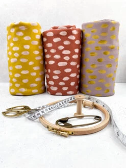 *REMNANT 100cm* European Modal Blend French Terry Knit, Brush Bright Ochre -Tailor Supplies Sales 2024 7301 3