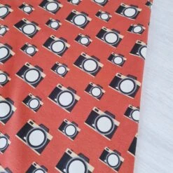 European Knit, Oeko-Tex French Terry Cosy, Cameras Dark Coral