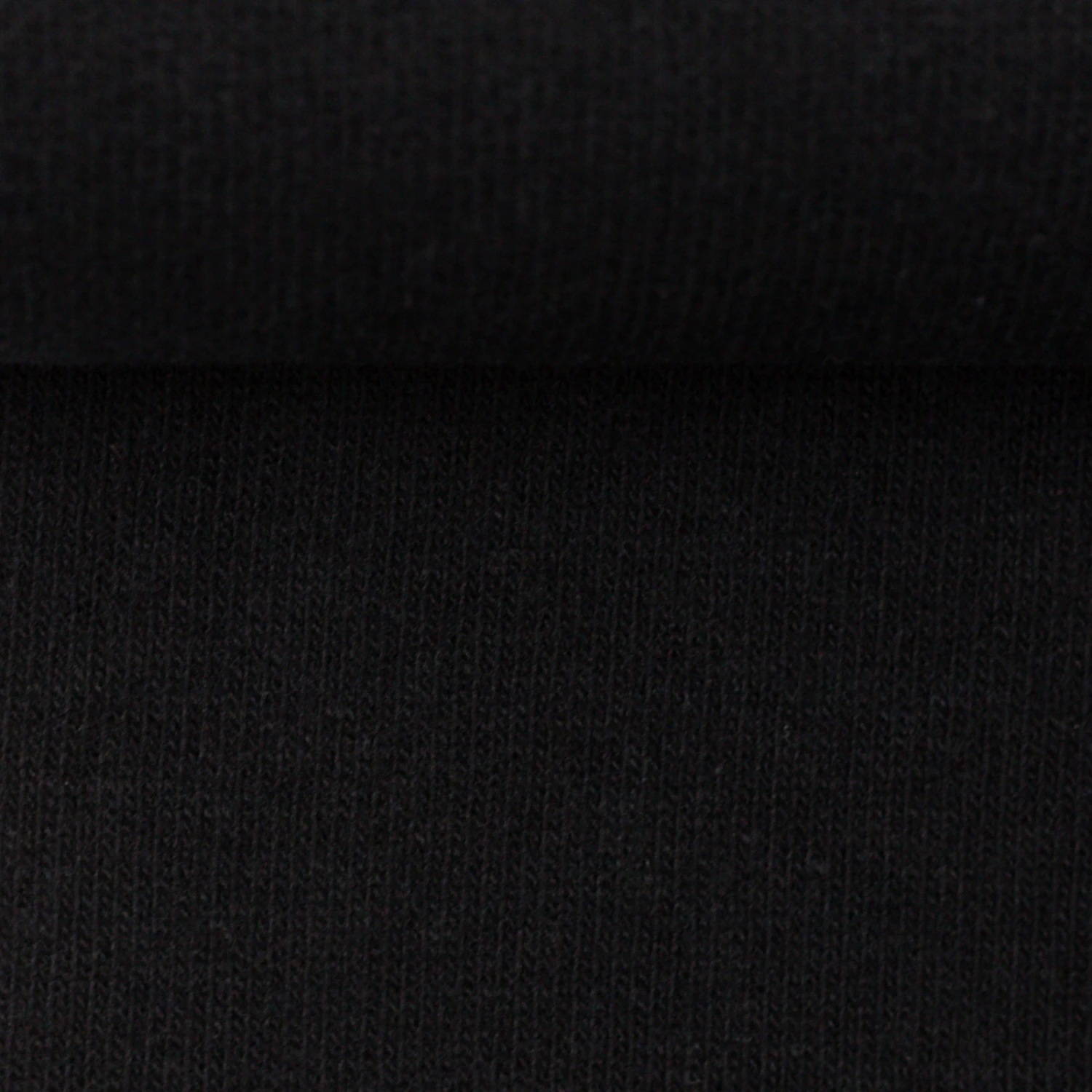 *REMNANT 92cm* European Knitted Brushed Cotton, Winter Weight, Black 2 *REMNANT 92cm* European Knitted Brushed Cotton, Winter Weight, Black - Image 2