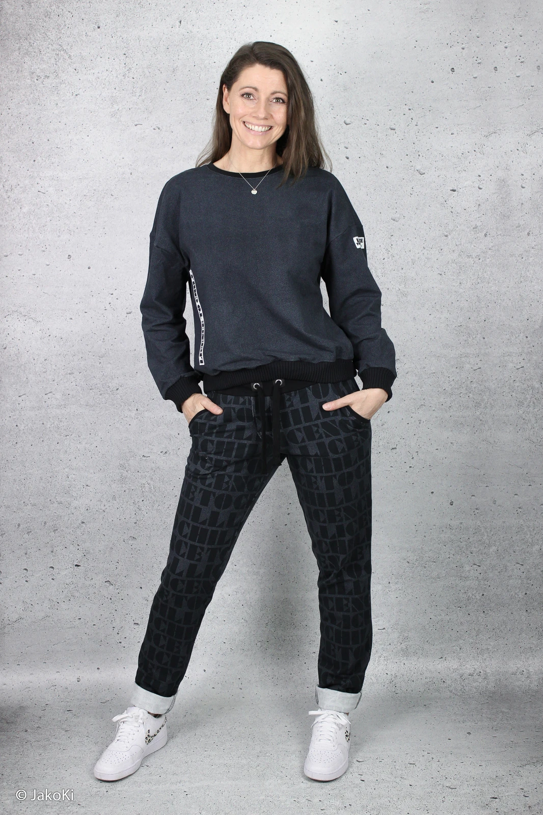 European Knit, Oeko-Tex French Terry, Mesh Charcoal Black 4 European Knit, Oeko-Tex French Terry, Mesh Charcoal Black - Image 4