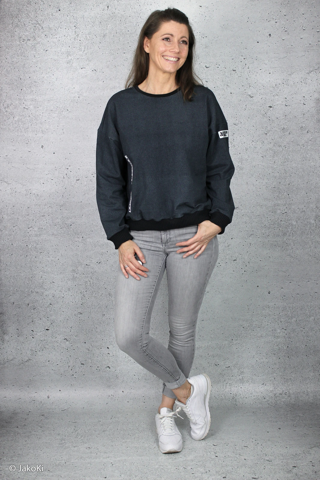 European Knit, Oeko-Tex French Terry, Mesh Charcoal Black 5 European Knit, Oeko-Tex French Terry, Mesh Charcoal Black - Image 5