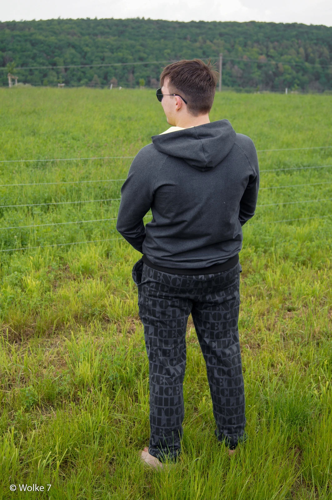 European Knit, Oeko-Tex French Terry, Mesh Charcoal Black 9 European Knit, Oeko-Tex French Terry, Mesh Charcoal Black - Image 9