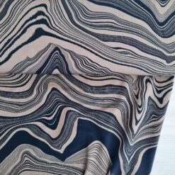 European Modal Blend French Terry Knit, Stone Layers Dark Sand