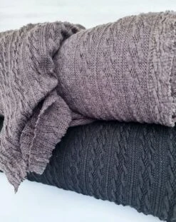 *REMNANT 74cm* European Cable Cardigan Knit, Olive -Tailor Supplies Sales 2024 7486 3