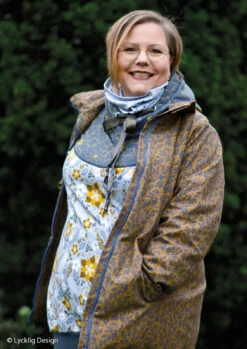 European Modal Blend French Terry Knit, Robin Floral Light Ochre -Tailor Supplies Sales 2024 7499 3