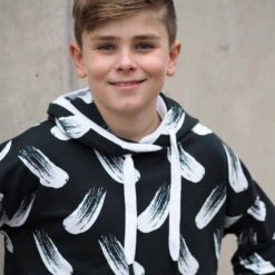 European Modal Blend French Terry Knit, Brush Strokes Black/White 13 European Modal Blend French Terry Knit, Brush Strokes Black/White -Tailor Supplies Sales 2024 7510 6