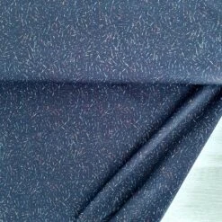 *REMNANT 53cm* European Knit, Oeko-Tex French Terry, Sprinkles Blue