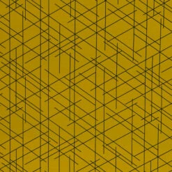 European Knit, Oeko-Tex French Terry, Lines Bright Ochre