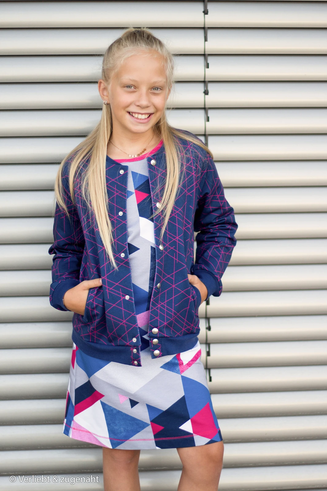 *REMNANT 79cm* European Knit, Oeko-Tex French Terry, Lines Honeysuckle 7 *REMNANT 79cm* European Knit, Oeko-Tex French Terry, Lines Honeysuckle - Image 7