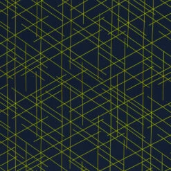 European Knit, Oeko-Tex French Terry, Lines Neon Green