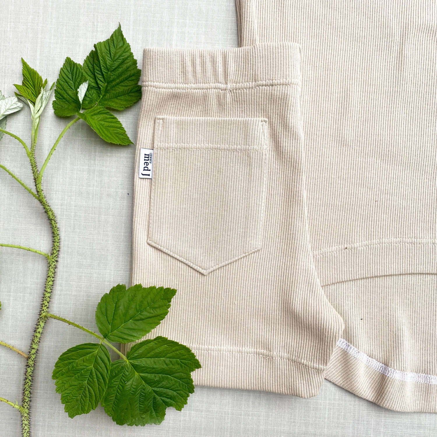 Tygdrommar, Oeko-Tex, Ribbed Knit, Curry 3 Tygdrommar, Oeko-Tex, Ribbed Knit, Curry - Image 3