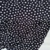 European Woven Viscose, Oeko-Tex, Dots Black White