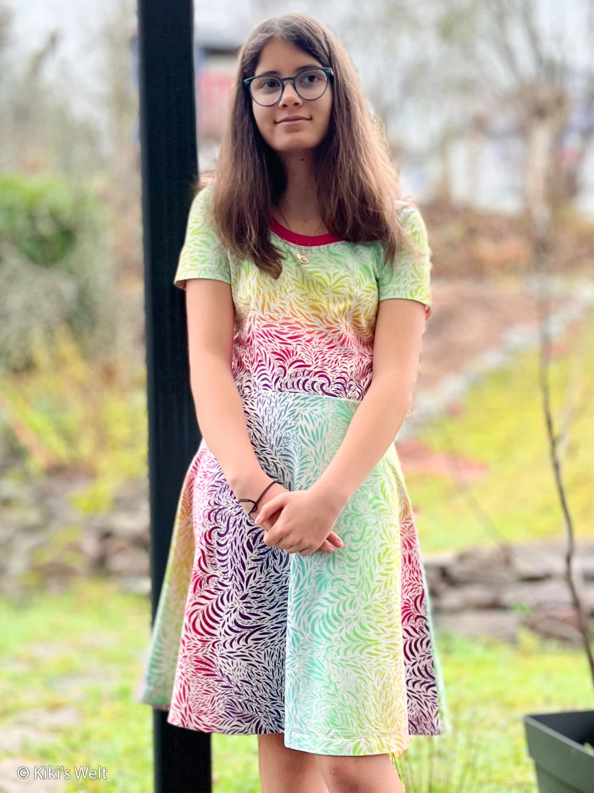 European Cotton Elastane Jersey, Oeko-Tex, Breeze Rainbow White 6 European Cotton Elastane Jersey, Oeko-Tex, Breeze Rainbow White - Image 6