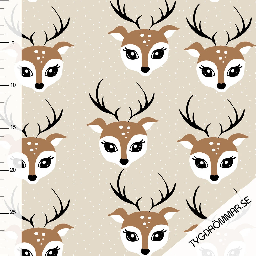 Tygdrommar, GOTS Organic, Ribbed Knit, Debbie Sand 3 Tygdrommar, GOTS Organic, Ribbed Knit, Debbie Sand - Image 3