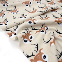 Tygdrommar, GOTS Organic, Ribbed Knit, Debbie Sand