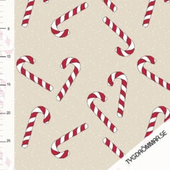 Tygdrommar, GOTS Organic, Ribbed Knit, Candy Cane Sand -Tailor Supplies Sales 2024 7930 2