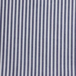 *REMNANT 145cm* European Cottons, Oeko-Tex, Fine Stripes, Navy & White