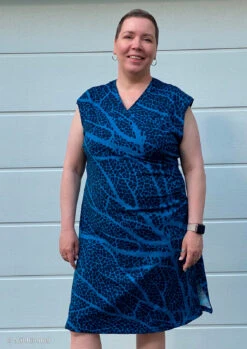 European Cotton Elastane Jersey, Oeko Tex, Coral Dark Blue -Tailor Supplies Sales 2024 8102 4