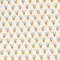 *REMNANT 103cm* European Cotton Elastane Jersey, Oeko Tex, Carrots White