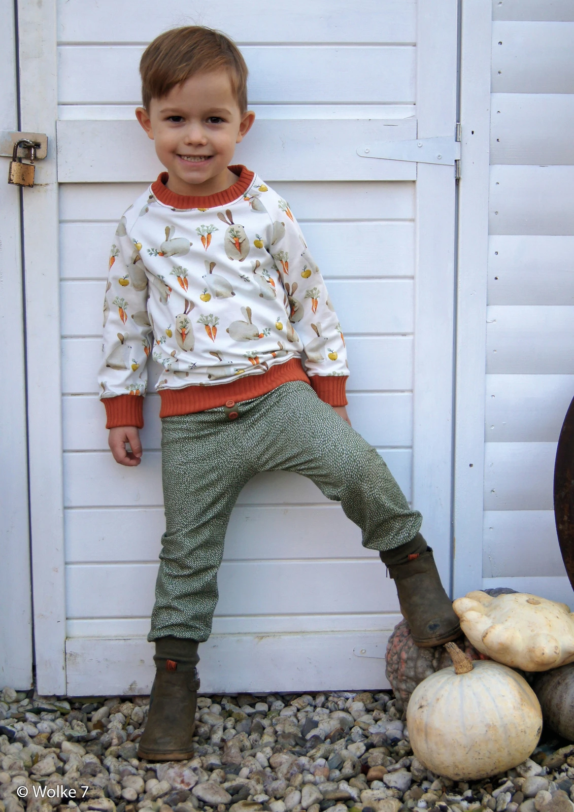 *REMNANT 103cm* European Cotton Elastane Jersey, Oeko Tex, Carrots White 6 *REMNANT 103cm* European Cotton Elastane Jersey, Oeko Tex, Carrots White - Image 6