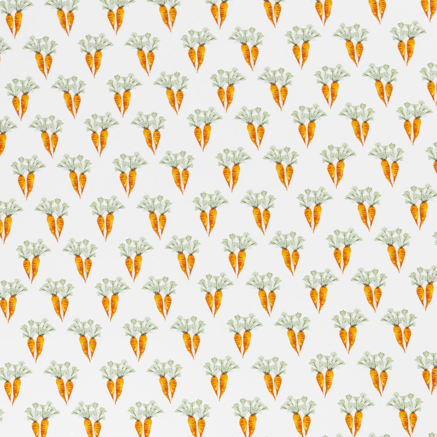 *REMNANT 103cm* European Cotton Elastane Jersey, Oeko Tex, Carrots White 1 *REMNANT 103cm* European Cotton Elastane Jersey, Oeko Tex, Carrots White