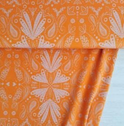 European Modal Blend French Terry Knit, Harmony Orange