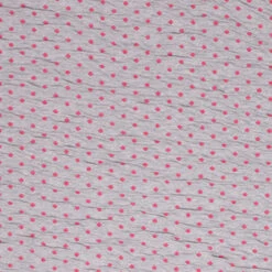 European Double Sided Cotton Jersey Ripple Knit, Dots Strawberry