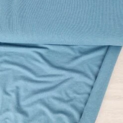 European Cotton Jacquard Jersey Knit, Oeko-Tex, Bondi Blue