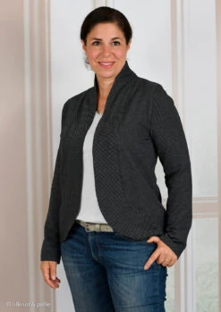 European Cotton Jacquard Jersey Knit, Oeko-Tex, Black -Tailor Supplies Sales 2024 8176 4