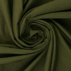 European Cotton Elastane Jersey, Solid, Oeko-Tex, Olive