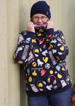 European Knit, Oeko-Tex French Terry, Skates Dark Navy -Tailor Supplies Sales 2024 8213 2