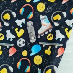 European Knit, Oeko-Tex French Terry, Skates Dark Navy