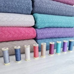 European Cable Sweater Knit, Melange Indigo Blue -Tailor Supplies Sales 2024 8324 2