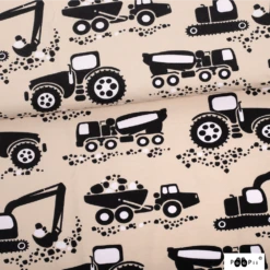 PaaPii Design, GOTS Organic Jersey, Machines Latte