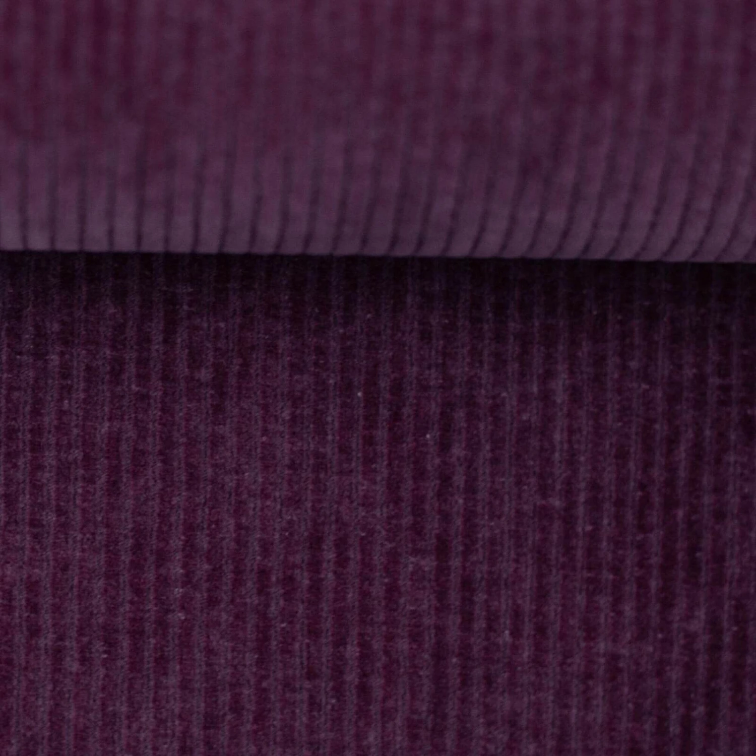 European Stretch Velour Corduroy Jersey, Eggplant 1 European Stretch Velour Corduroy Jersey, Eggplant