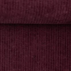European Stretch Velour Corduroy Jersey, Burgundy