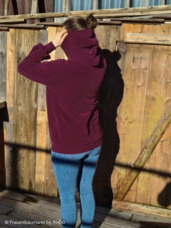 European Stretch Velour Corduroy Jersey, Burgundy -Tailor Supplies Sales 2024 8375 3