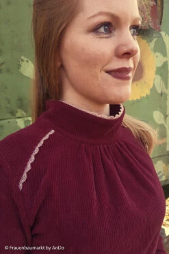 European Stretch Velour Corduroy Jersey, Burgundy -Tailor Supplies Sales 2024 8375 4