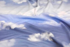 European Modal Blend French Terry Knit, 70cm Repeat, Cloudy Sky Denim Blue/Blue Grey -Tailor Supplies Sales 2024 8377 2