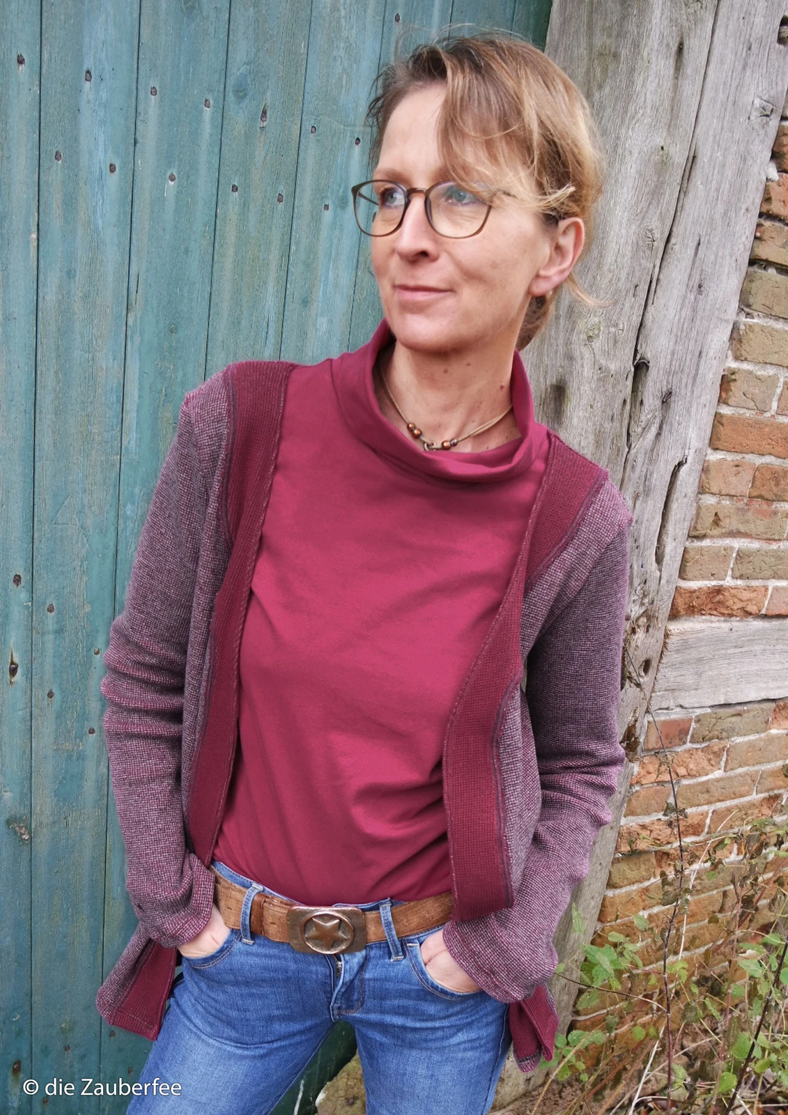 European Cotton Elastane Jersey, Solid, Oeko-Tex, Pomegranate 4 European Cotton Elastane Jersey, Solid, Oeko-Tex, Pomegranate - Image 4