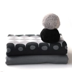 *REMNANT 80cm* PaaPii Design, GOTS Organic French Terry, Solid, Dark Grey -Tailor Supplies Sales 2024 8394 1